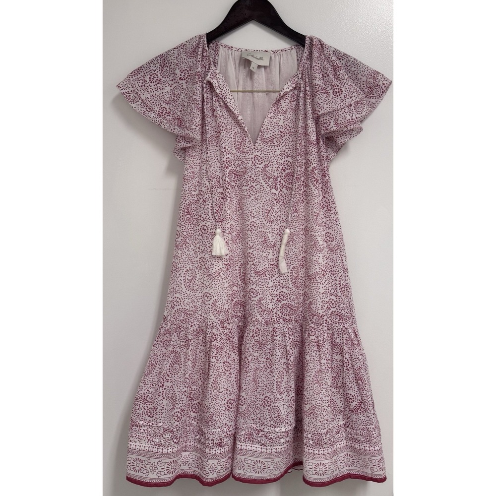 NWOT Cleobella Jaya Mini Dress Paisley Ditzy Organic Cotton Boho Dress XL